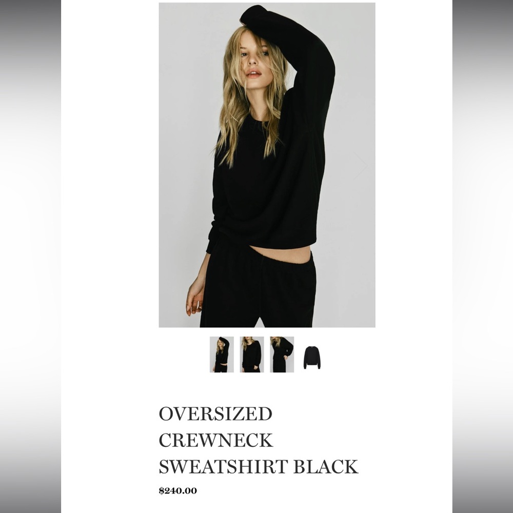Eterne oversized Crewneck sweatshirt, black. Perfect conditions - Picture 8 of 9